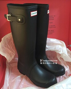 英国比斯特Hunter经典款refined平口高低筒橡胶女款时尚雨靴雨鞋