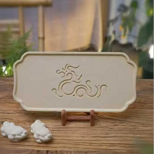 巴蜀汉陶吸水茶台  应龙茶盘