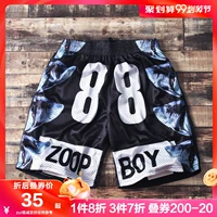 (58 từ 2) quần bóng rổ quần short nam hip hop mùa hè thủy triều thương hiệu kích thước lớn thể thao lỏng năm điểm quần bãi biển chất béo - Quần short quần thô nam