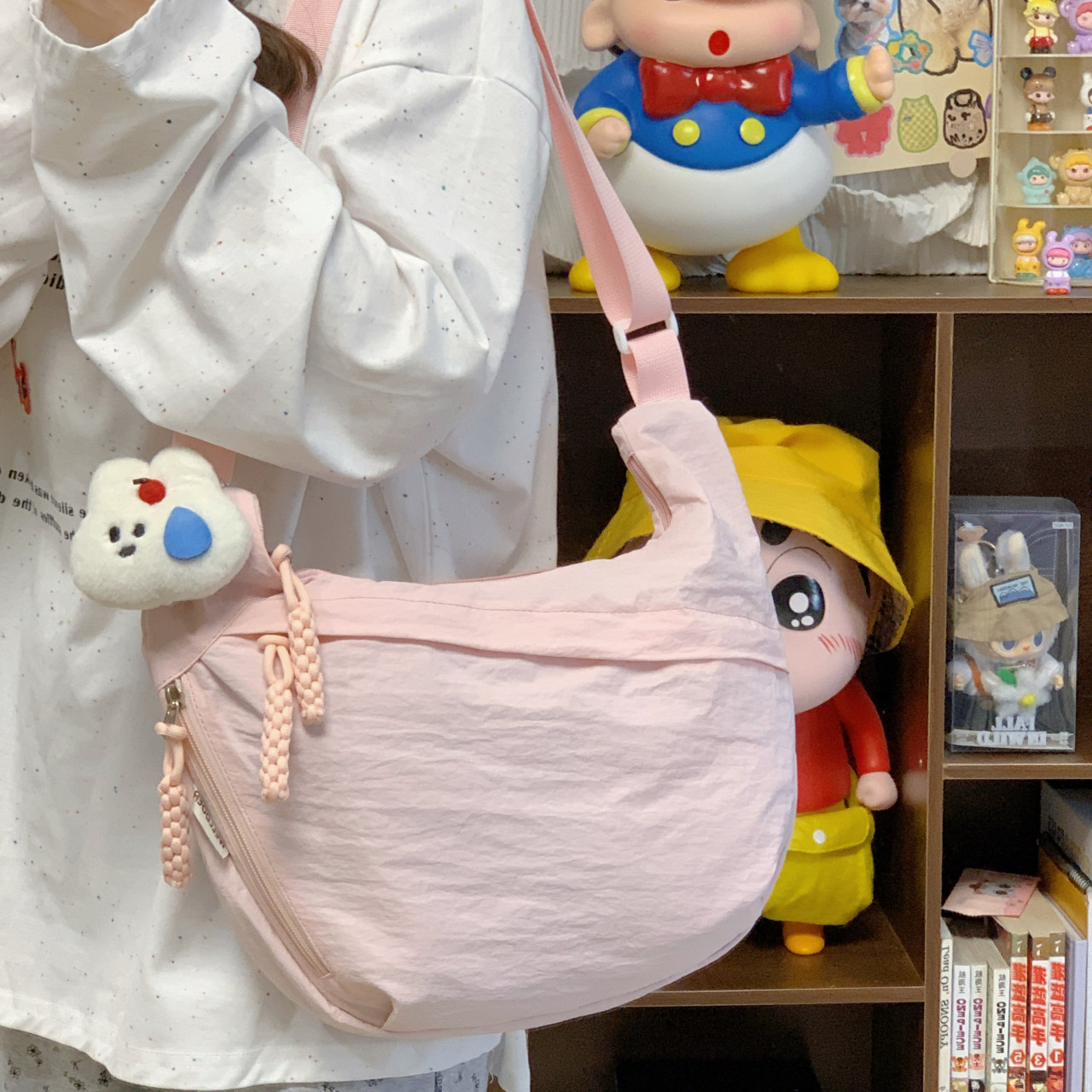 新款饺子包大容量女士帆布包