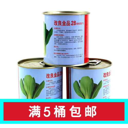 改良金品28菜种冬春青梗菜种子小白菜上海青菜油菜蔬菜种籽孑菜籽 - 封面