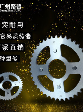 适用本田AX-1 250摩托车 大齿后链轮 链盘 牙盘齿轮 大飞520-41齿