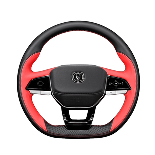 适用长安三代cs75plus方向盘套逸动锐程CS35真皮手缝把套超薄四季