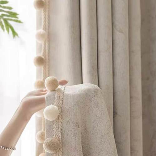 网红小书同款轻奢毛球花边