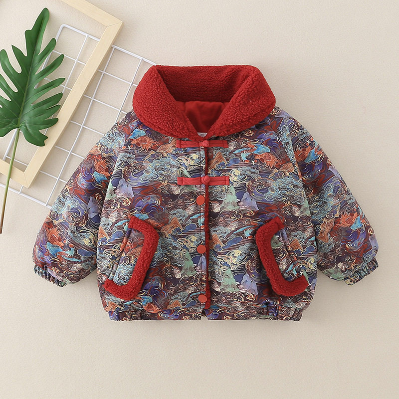 儿童拜年服女童汉服男童复古中国风唐装演出服宝宝过新年喜庆衣服,童装/婴儿装/亲子装,汉服,淘宝优惠券,粉丝福利购,淘宝优惠卷