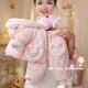 加绒加厚女孩小童羽绒棉服 宝宝冬装 女童套装 1棉衣外套3岁婴儿童装