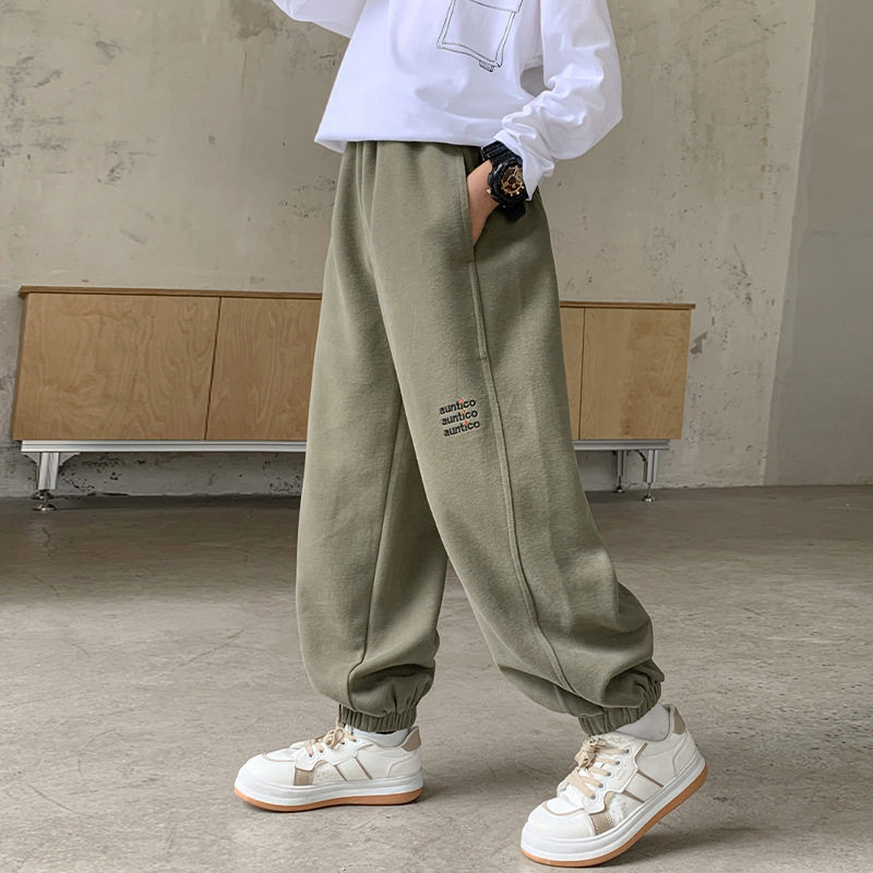 宽松型青少年束脚纯色冬季哈伦裤男童运动裤秋季中大童宽松休闲裤,童装/婴儿装/亲子装,裤子,淘宝优惠券,粉丝福利购,淘宝优惠卷