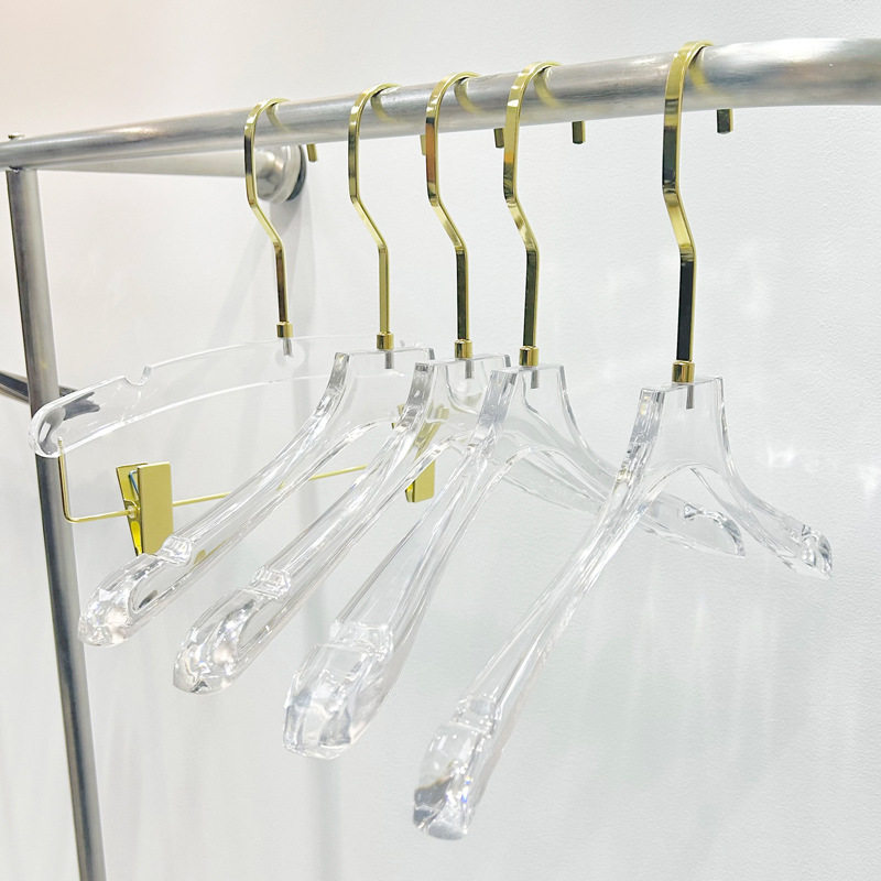 亚克力透明水晶衣架服装店儿童男女装防滑塑料衣服挂撑子