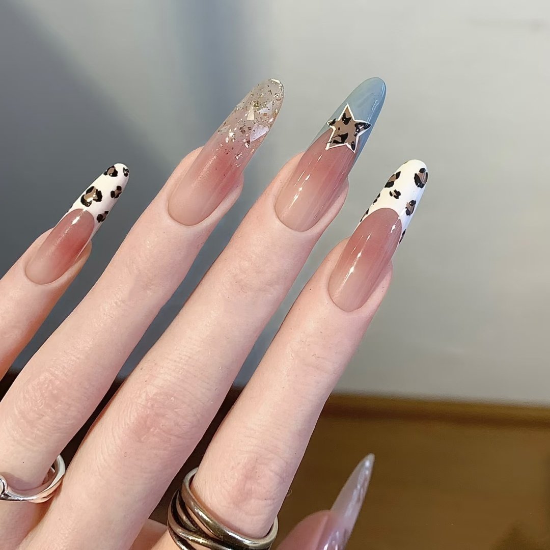 定制穿戴假指甲初秋豹纹显白可拆卸成品孕妇美甲贴片手工光疗指甲,彩妆/香水/美妆工具,穿戴甲/甲片,淘宝优惠券,粉丝福利购,淘宝优惠卷