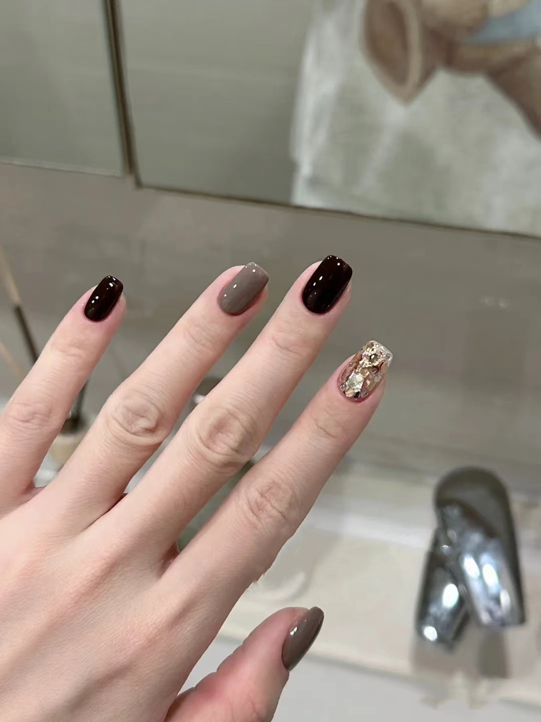 手工定制成品穿戴甲春夏显白短甲