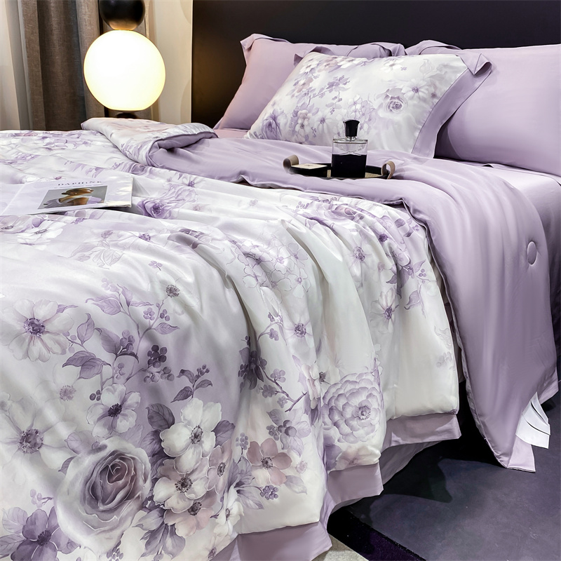 兰精天丝夏被四件套床笠款夏季凉感空调冰丝夏凉被2025新款可机洗,床上用品,化纤被,淘宝优惠券,粉丝福利购,淘宝优惠卷