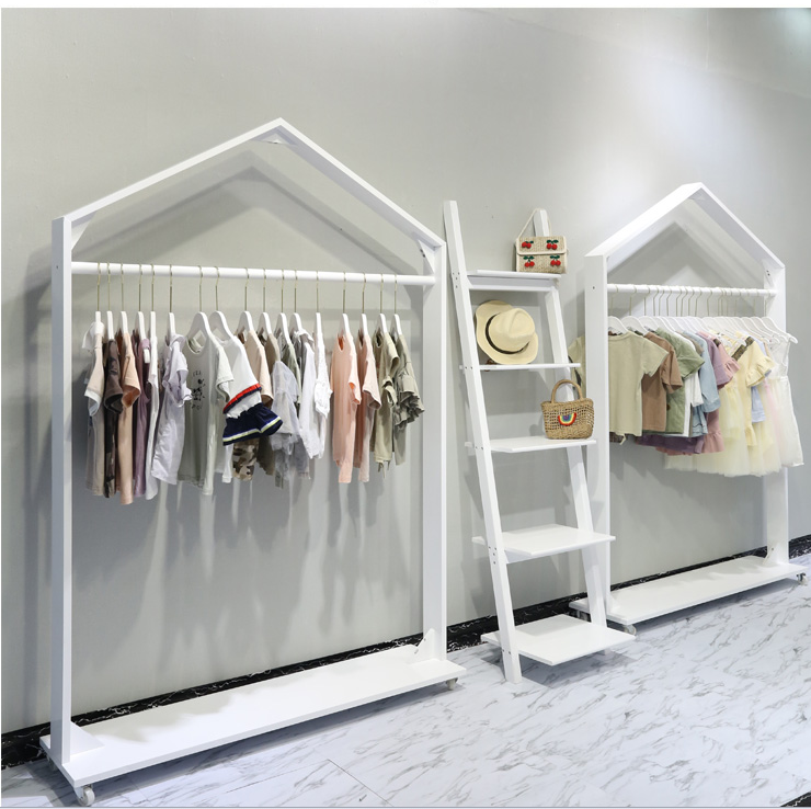 券后423.00元服装店落地架白色中岛架童装质货架