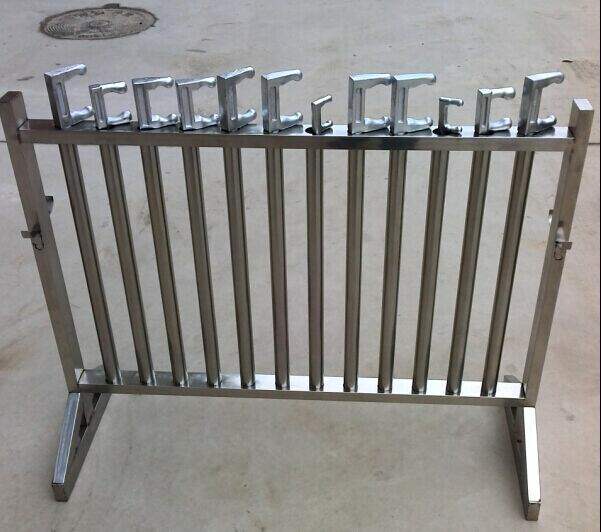 不锈钢阀门扳手架 f扳手放置架  插孔式固定阀钩架  阀门扳钩支架