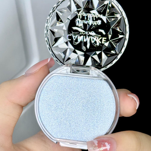 日本砍妹CANMAKE井田水润高光膏立体珠光胭脂膏提亮修容卧蚕腮红