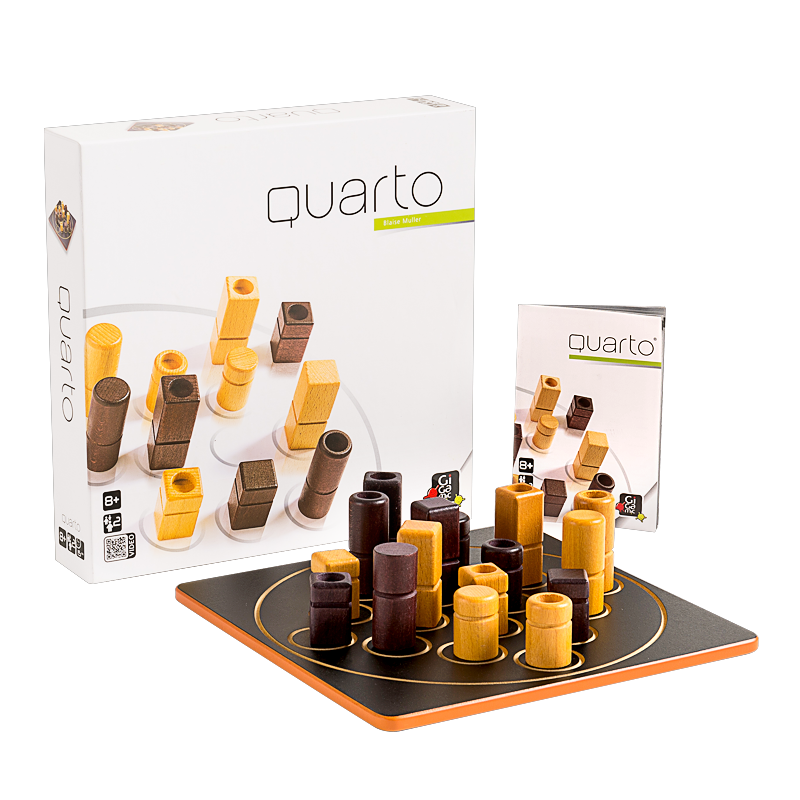 法国gigamic四连战quarto博弈益智对战桌游逻辑推理儿童游戏棋6岁