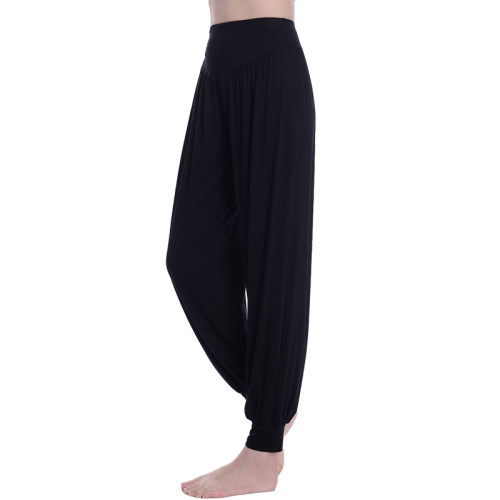 莫代尔长裤宽松太极形体灯笼裤