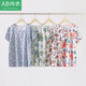 印花短袖 AB内衣女士纯棉夏季 薄款 中老年妈妈家居T恤全棉睡衣S626