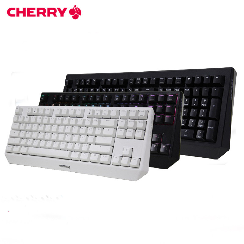 cherry樱桃mx1.0tkl无冲背光游戏机械键盘87键黑轴红轴青茶轴