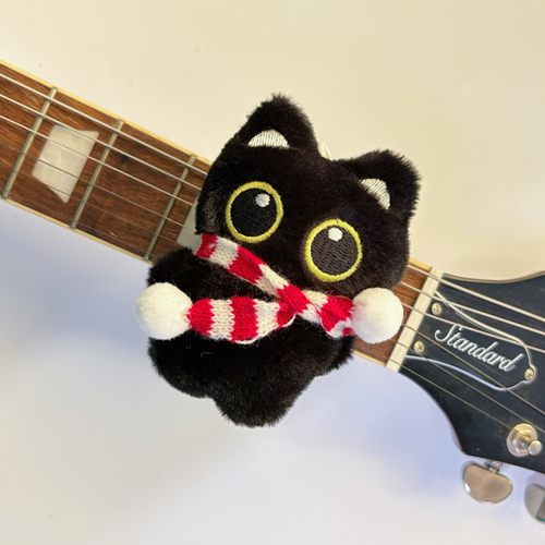 卡通可爱束音带琴头闷音带电吉他贝斯单人护弦制音带弱音夹束带