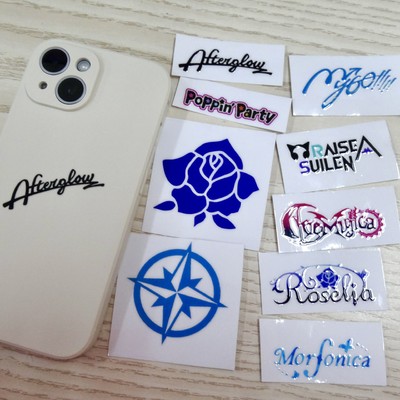 Roselia BanG Dream哭泣少女手机壳动漫游戏创意装饰防水水晶贴纸