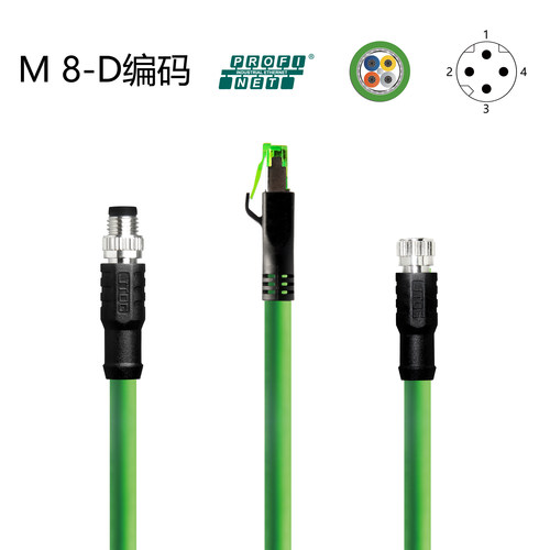 JTOGCAT5ProfiNet以太网线4芯D型