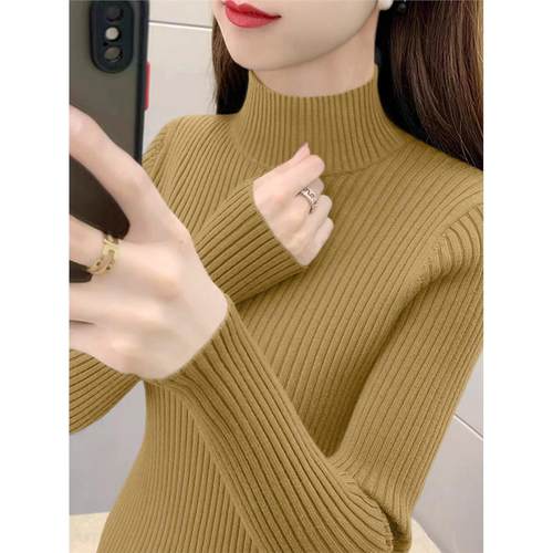 2025秋冬新款女装芥黄色