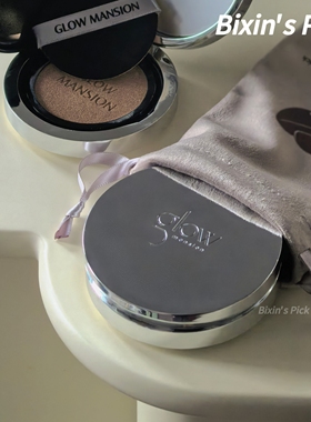 PDRN光彩养肤气垫 韩国Glow mansion保湿提亮遮瑕亢氧化气垫粉底