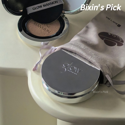 PDRN光彩养肤气垫 韩国Glow mansion保湿提亮遮瑕亢氧化气垫粉底