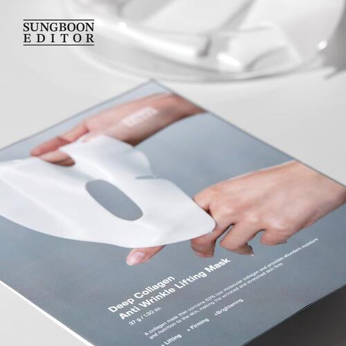 亚马逊NO.1！sungboonedit韩国胶原蛋白面膜紧致抗皱提亮补水保湿