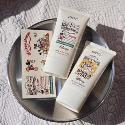 26年8月到期 两只套盒韩国BRTC迪士尼联名限量防晒霜SPF50+PA