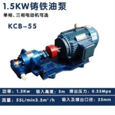 KCB齿轮泵18.3/33.3/55/83.3小型液压油泵铸铁高温输油泵柴油泵