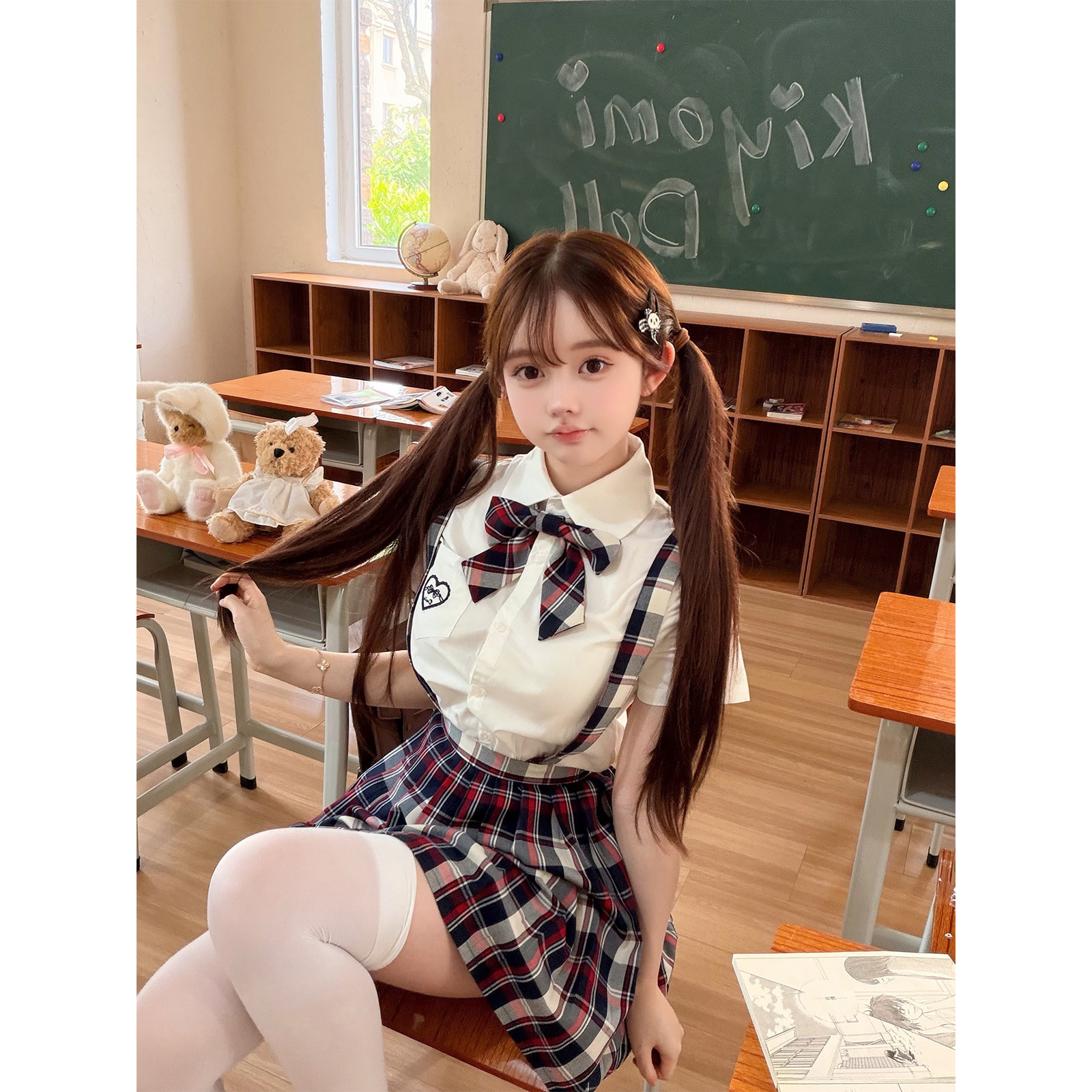 Kiyomi Doll 幼金宝宝jk背带裙萌款返场 百褶裙学院女