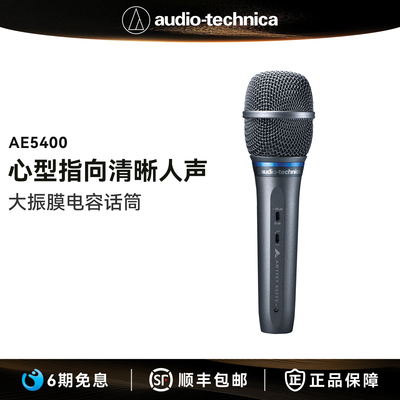 Audio Technica/铁三角 AE5400 录音K歌演出直播话筒有线电容麦