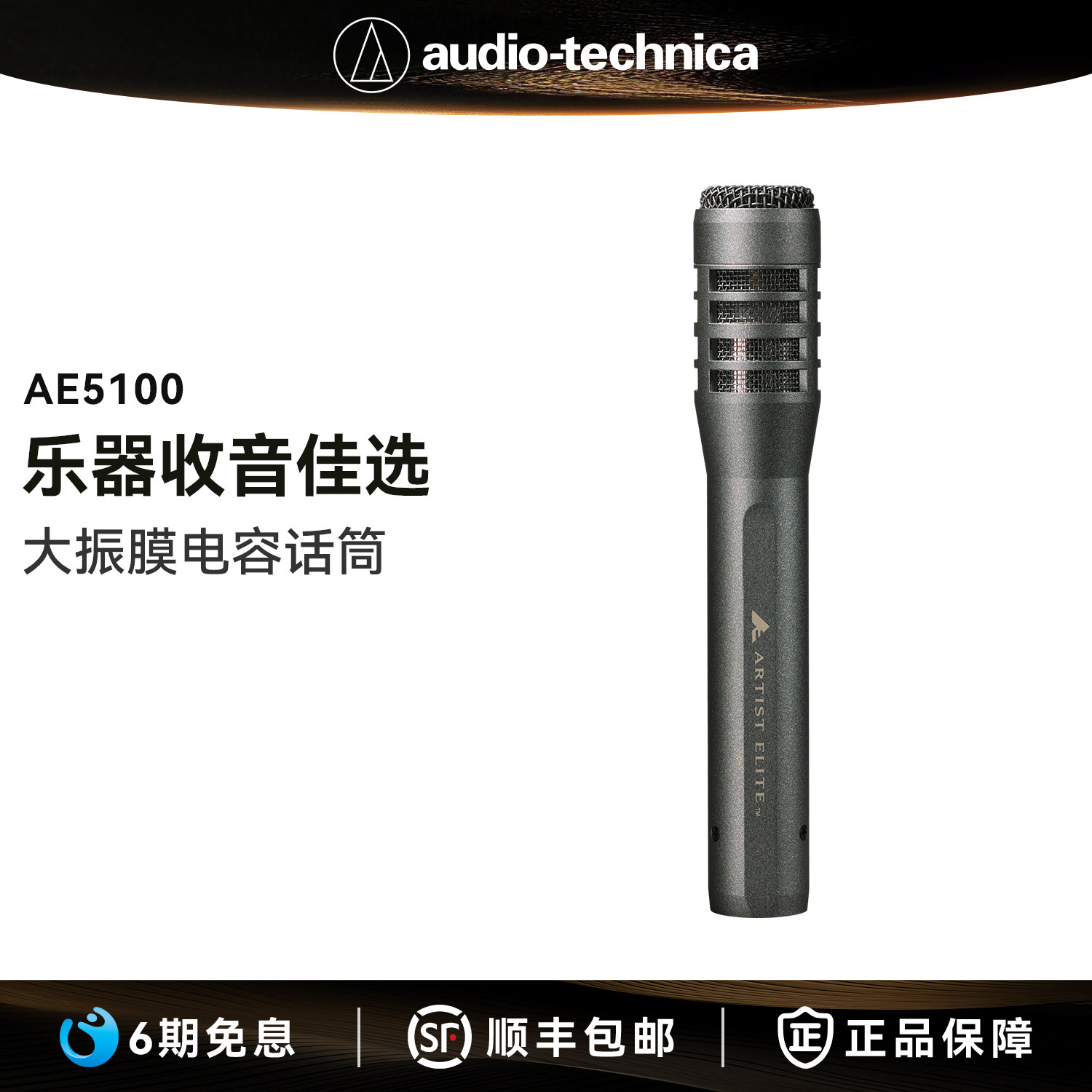 AudioTechnica/铁三角 AE5100电容话筒吉他打击