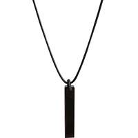 Men's trendy original obsidian pendant necklace, women's simple and individual pendant, natural crystal gift, student couple accessories thumbnail 6