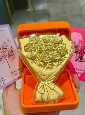 足金999手捧花一克大手捧花黄金花超级大花送女友朋友闺蜜生日