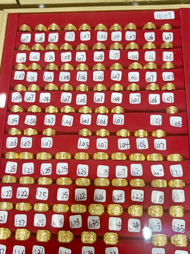 足金999宝宝戒指黄金宝宝抓周礼物送朋友宝宝周岁满月礼创意