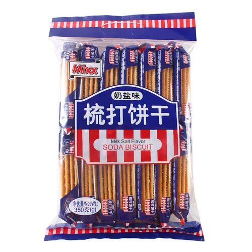 mixx奶盐味梳打饼干350g咸味代餐早餐休闲零食mixx苏打饼干独立装