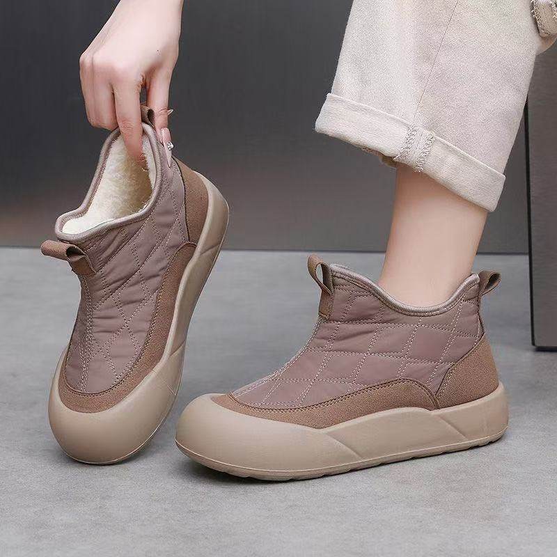 冬季绵羊毛厚底增高高帮雪地靴老北京布鞋女加绒防寒加厚妈妈棉靴,女鞋,时尚雪地靴,淘宝优惠券,粉丝福利购,淘宝优惠卷