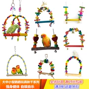 Parrot Swing Leo cầu treo trạm Xuanfeng Birdcage Mặt dây chuyền vật nuôi Bird Thiết bị gia dụng Trạm Bar Bite Toy - Chim & Chăm sóc chim Supplies