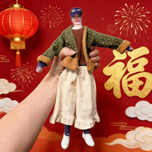 仿真抽象玩偶衣服人干衣服30厘米娃娃男女嘉豪同款战衣玩具配件