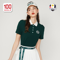 RyderCup莱德杯高尔夫服装女夏季时尚短袖T恤舒适公主袖polo衫