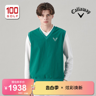 弹力舒适运动V领男马甲 马甲背心24夏季 卡拉威高尔夫男装 Callaway