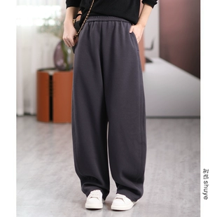 阔腿裤 复古时髦香蕉裤 宽松跳舞运动长裤 大码 女2023春季 树也 新款