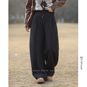 树也 女 型赞爆修饰腿型巨显瘦加绒保暖羊绒混纺休闲裤 原创设计 裤