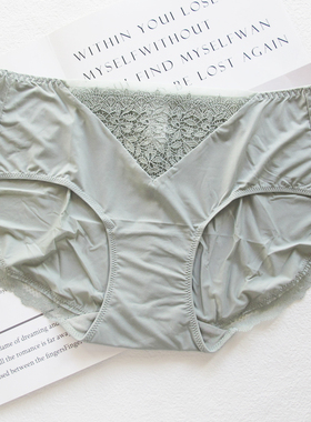 梧桐本色内衣WN21221/21222配套蕾丝边性感中低腰平角裤WK21223