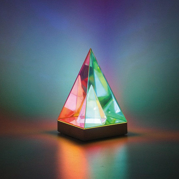 电竞房桌面氛围卧室三角装饰创意小夜灯炫彩金字塔魔方台灯露营灯,家装灯饰光源,氛围灯,淘宝优惠券,粉丝福利购,淘宝优惠卷