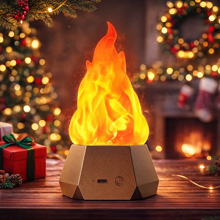 LED仿真火焰灯户外露营庭院景观装饰游乐场圣诞夜氛围装饰小夜灯