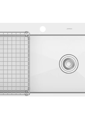 九牧X06581不锈钢纳米抗刮水槽大单槽浅灰色抗油污水槽厨房洗菜盆