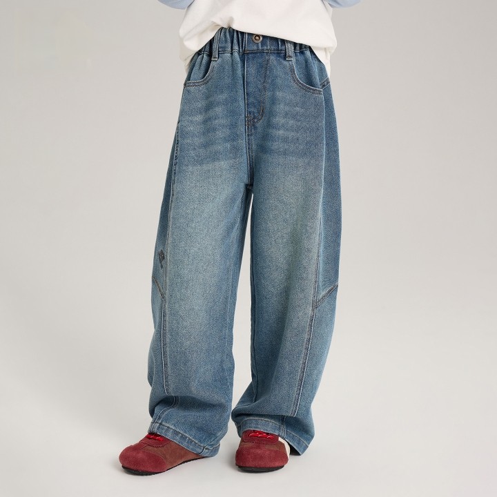 女童牛仔裤春秋2026新款韩版宽松小女孩休闲裤儿童裤子春装VC2,童装/婴儿装/亲子装,儿童牛仔裤,淘宝优惠券,粉丝福利购,淘宝优惠卷